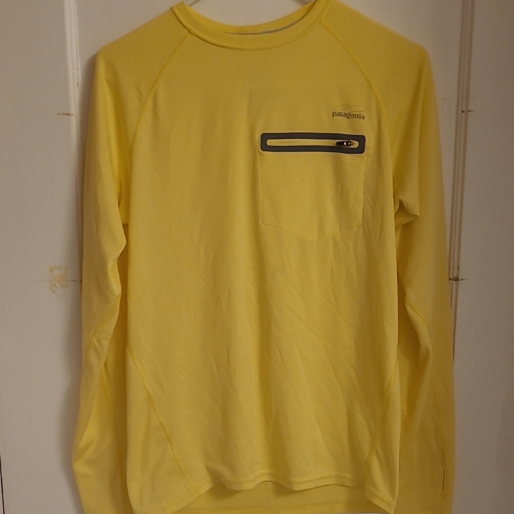 Patagonia Men's Long Sleeve Sunshade Crew -  Butter Yellow
